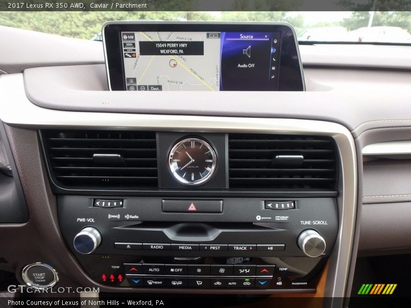 Caviar / Parchment 2017 Lexus RX 350 AWD