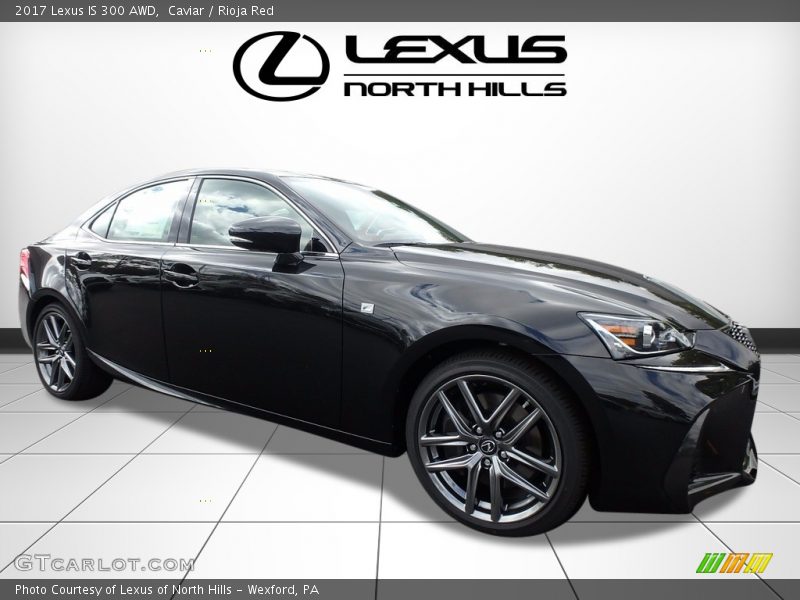 Caviar / Rioja Red 2017 Lexus IS 300 AWD
