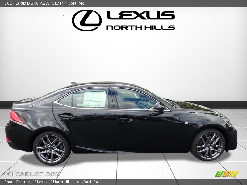 Caviar / Rioja Red 2017 Lexus IS 300 AWD