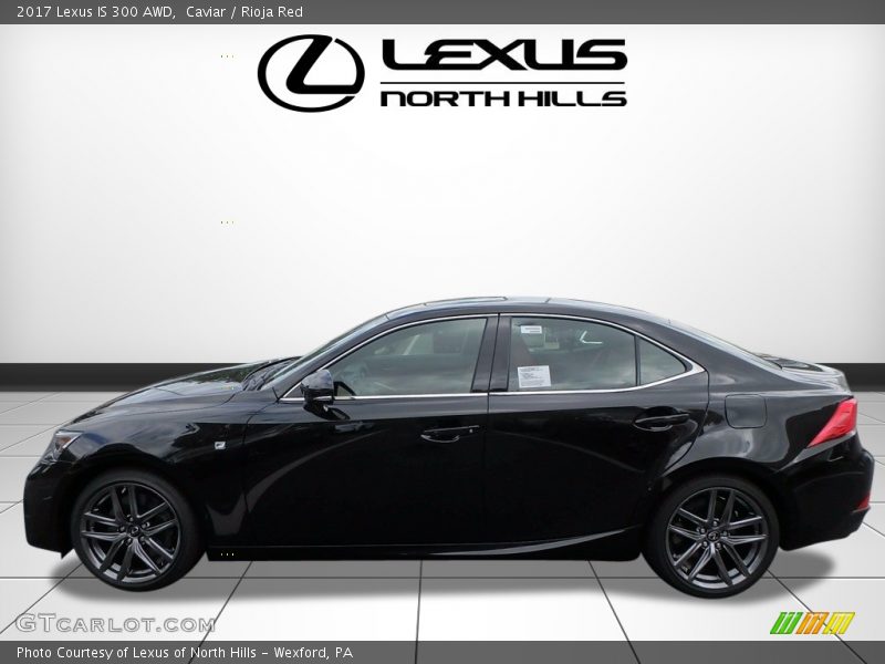 Caviar / Rioja Red 2017 Lexus IS 300 AWD