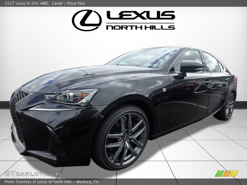 Caviar / Rioja Red 2017 Lexus IS 300 AWD