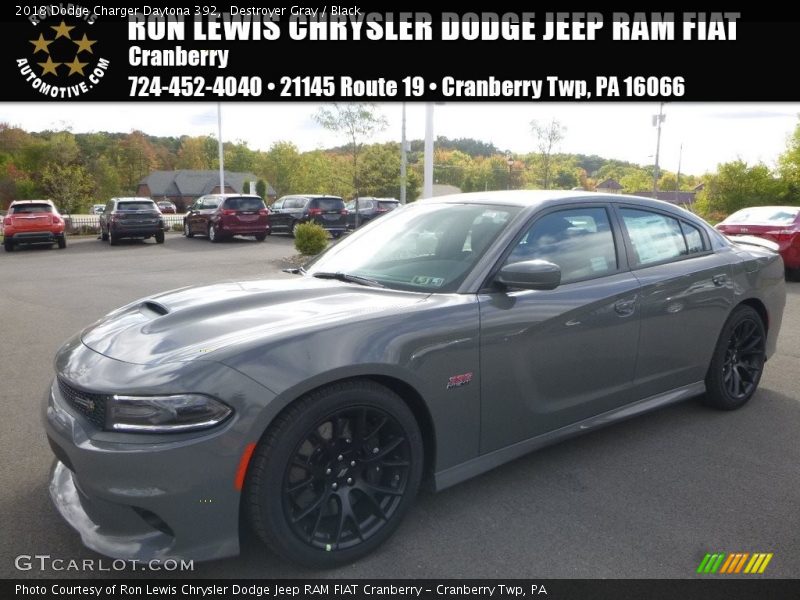 Destroyer Gray / Black 2018 Dodge Charger Daytona 392