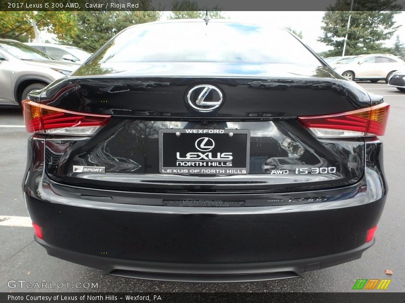Caviar / Rioja Red 2017 Lexus IS 300 AWD