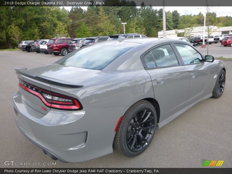 Destroyer Gray / Black 2018 Dodge Charger Daytona 392