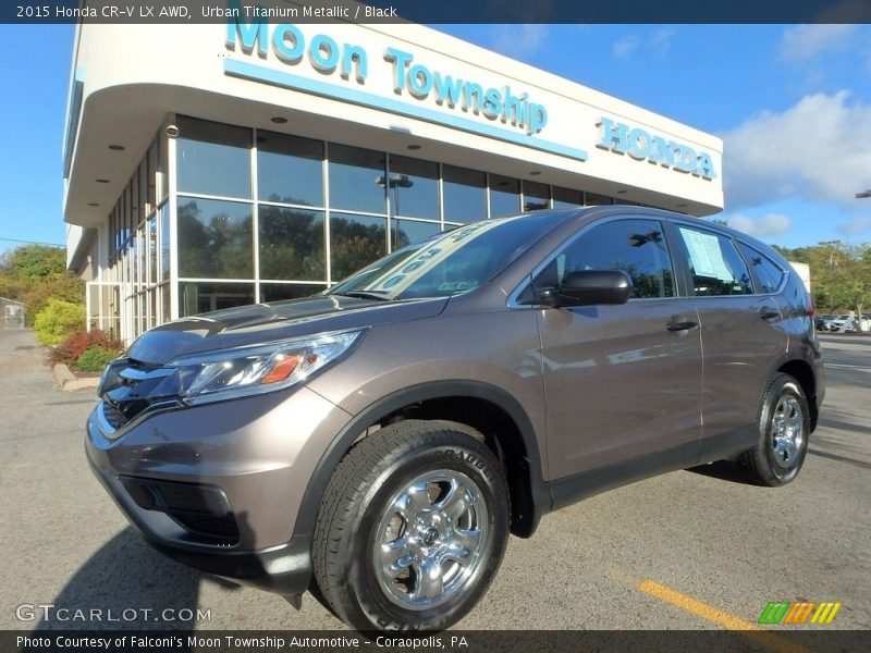 Urban Titanium Metallic / Black 2015 Honda CR-V LX AWD