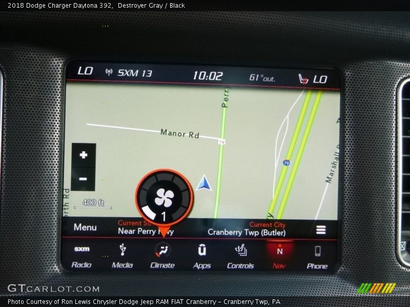 Destroyer Gray / Black 2018 Dodge Charger Daytona 392
