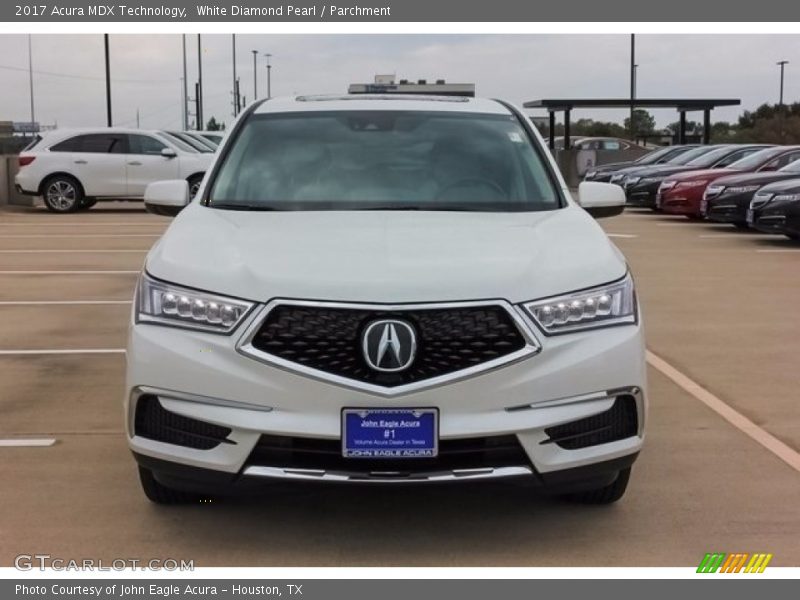 White Diamond Pearl / Parchment 2017 Acura MDX Technology