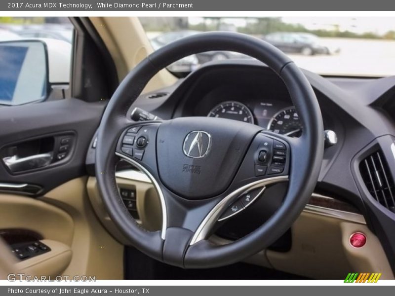 White Diamond Pearl / Parchment 2017 Acura MDX Technology