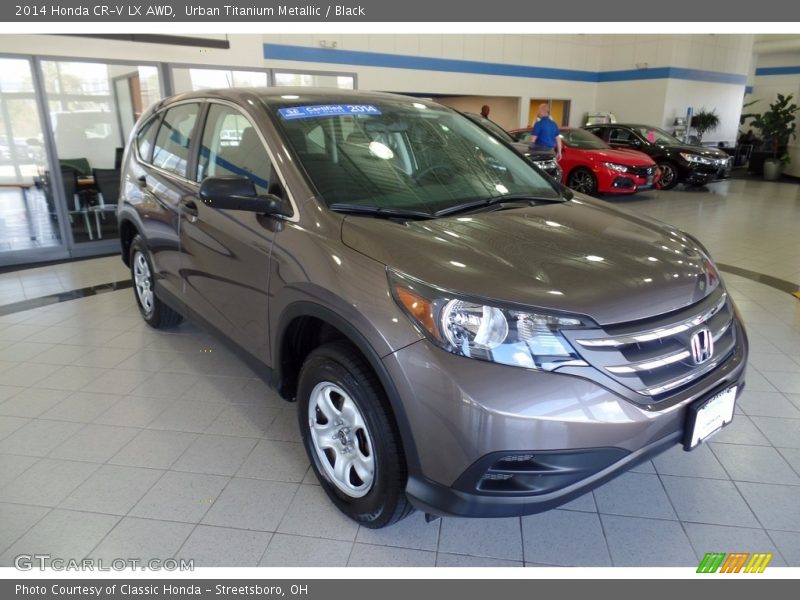 Urban Titanium Metallic / Black 2014 Honda CR-V LX AWD