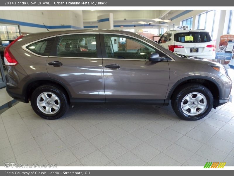 Urban Titanium Metallic / Black 2014 Honda CR-V LX AWD