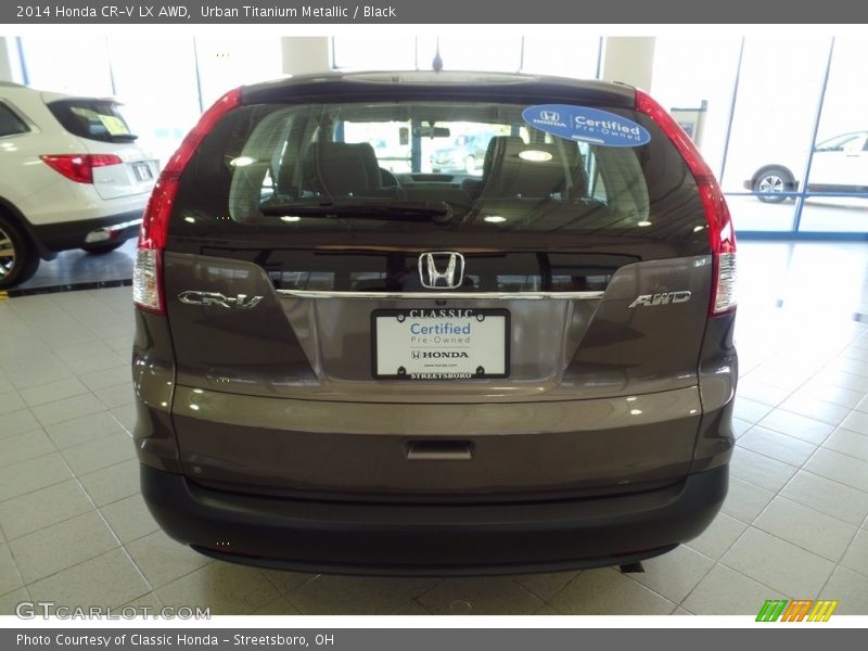Urban Titanium Metallic / Black 2014 Honda CR-V LX AWD