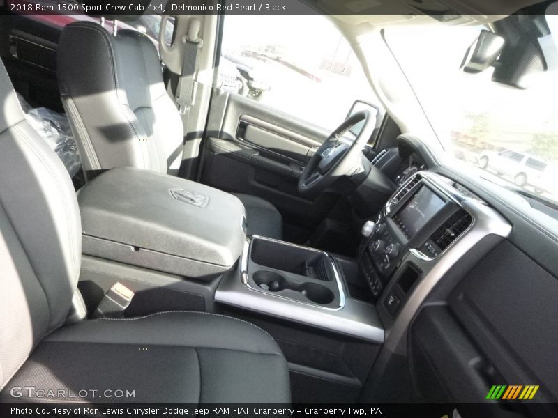 Delmonico Red Pearl / Black 2018 Ram 1500 Sport Crew Cab 4x4
