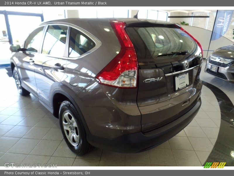 Urban Titanium Metallic / Black 2014 Honda CR-V LX AWD
