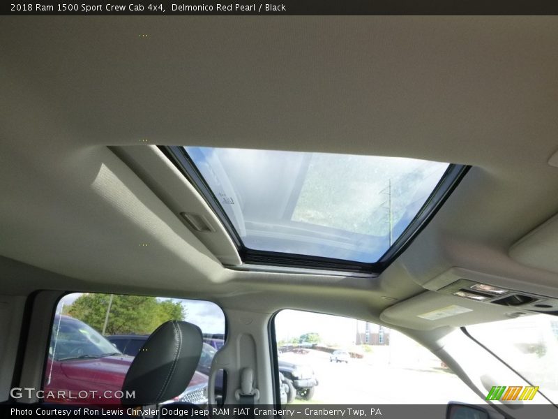 Delmonico Red Pearl / Black 2018 Ram 1500 Sport Crew Cab 4x4