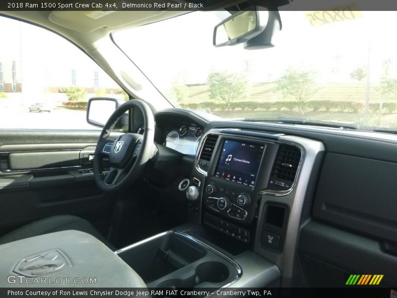 Delmonico Red Pearl / Black 2018 Ram 1500 Sport Crew Cab 4x4