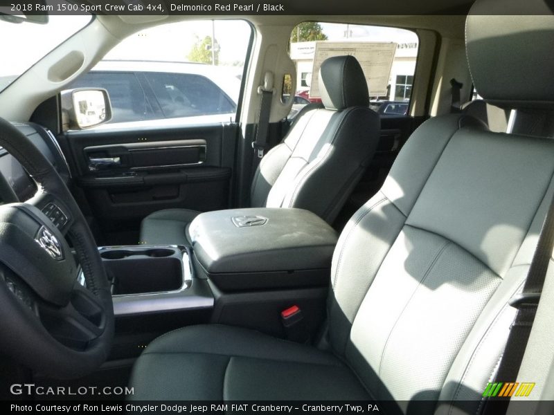 Delmonico Red Pearl / Black 2018 Ram 1500 Sport Crew Cab 4x4