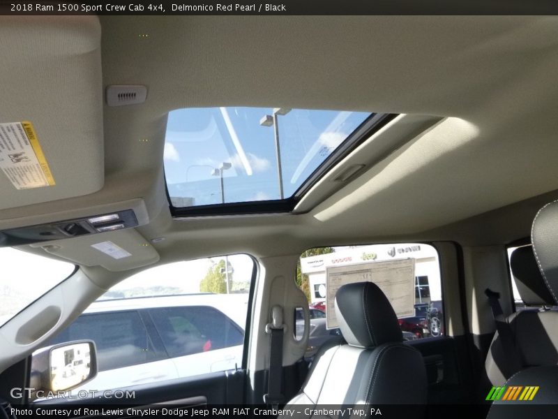 Delmonico Red Pearl / Black 2018 Ram 1500 Sport Crew Cab 4x4