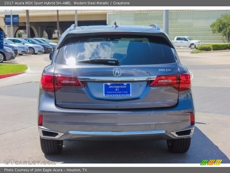 Modern Steel Metallic / Graystone 2017 Acura MDX Sport Hybrid SH-AWD