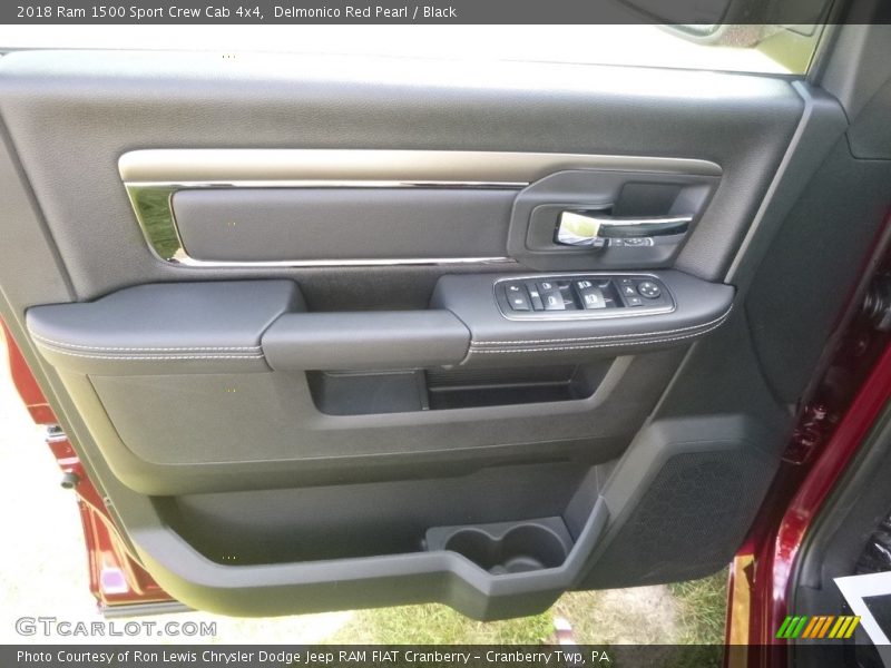 Delmonico Red Pearl / Black 2018 Ram 1500 Sport Crew Cab 4x4