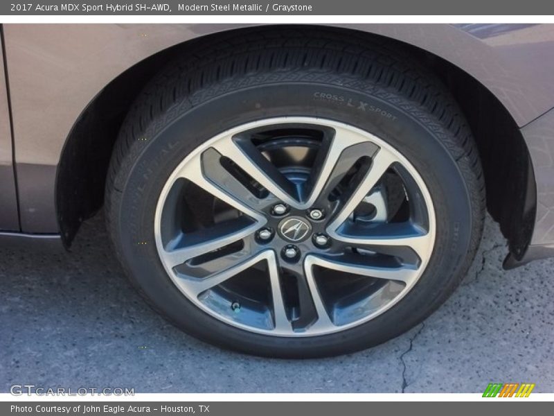 Modern Steel Metallic / Graystone 2017 Acura MDX Sport Hybrid SH-AWD