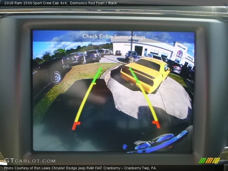 Delmonico Red Pearl / Black 2018 Ram 1500 Sport Crew Cab 4x4