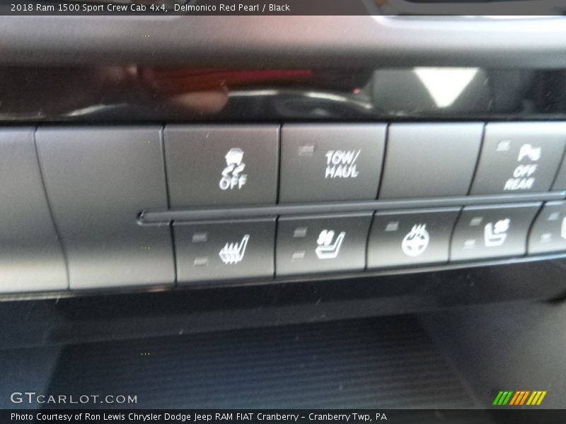 Delmonico Red Pearl / Black 2018 Ram 1500 Sport Crew Cab 4x4