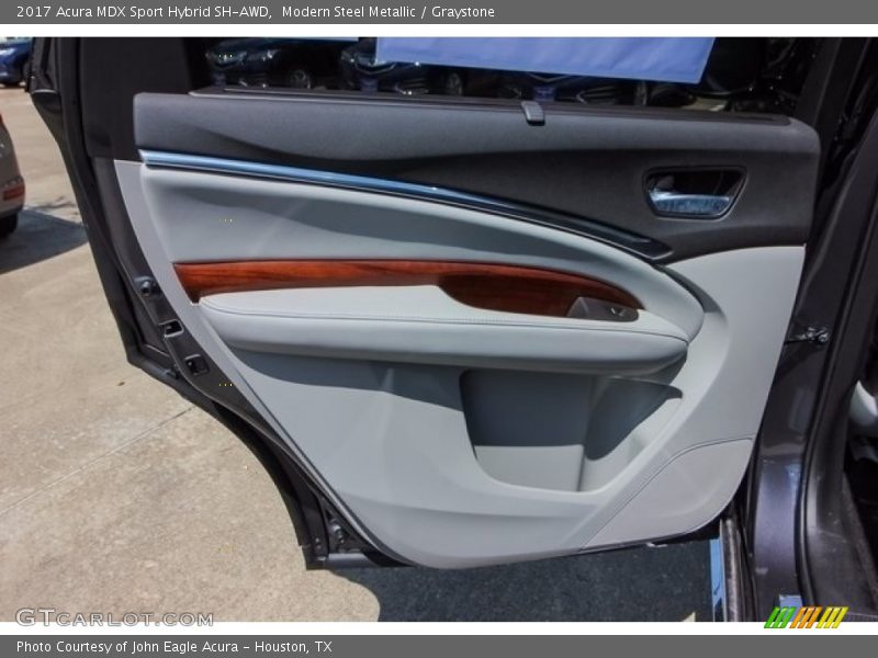 Modern Steel Metallic / Graystone 2017 Acura MDX Sport Hybrid SH-AWD