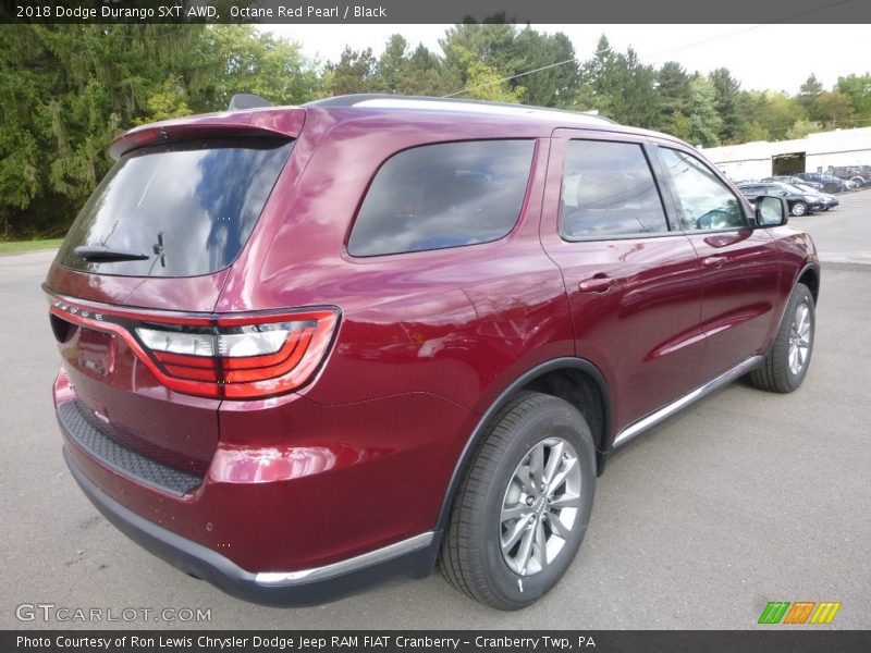 Octane Red Pearl / Black 2018 Dodge Durango SXT AWD