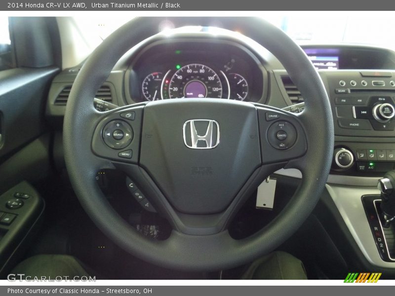 Urban Titanium Metallic / Black 2014 Honda CR-V LX AWD