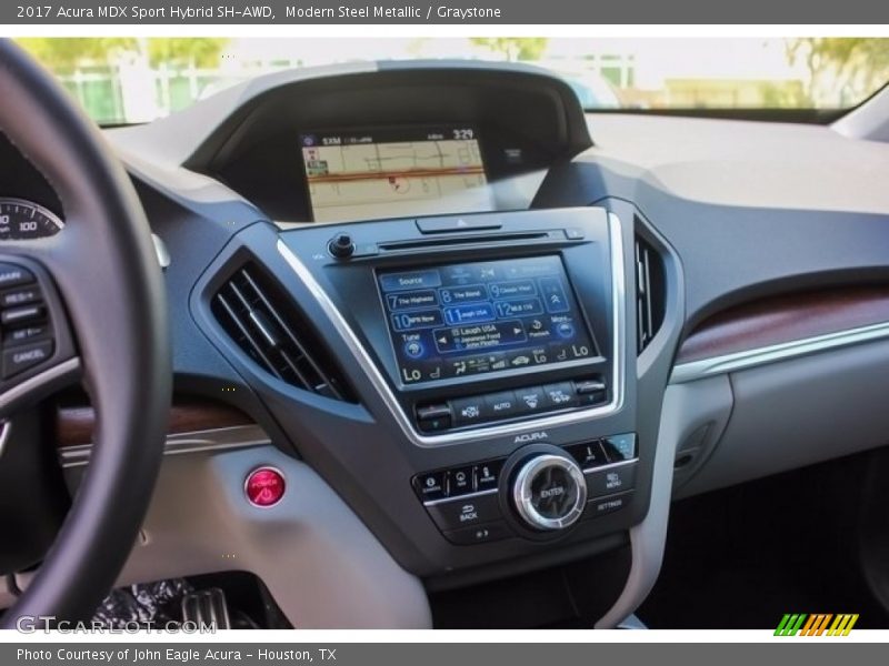 Modern Steel Metallic / Graystone 2017 Acura MDX Sport Hybrid SH-AWD
