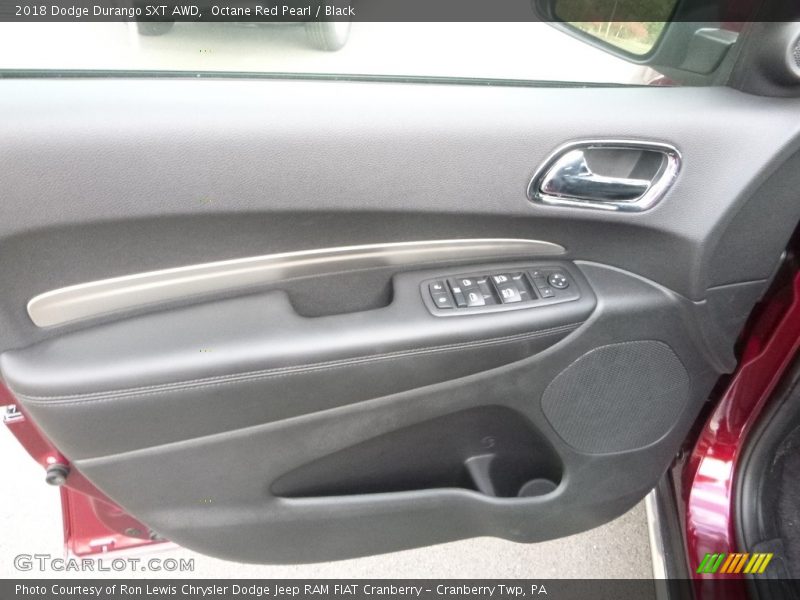 Octane Red Pearl / Black 2018 Dodge Durango SXT AWD