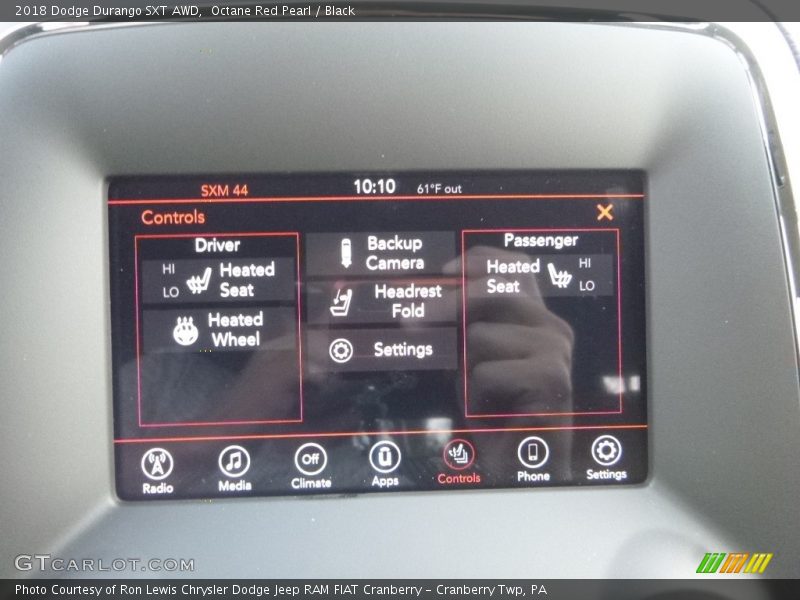 Octane Red Pearl / Black 2018 Dodge Durango SXT AWD