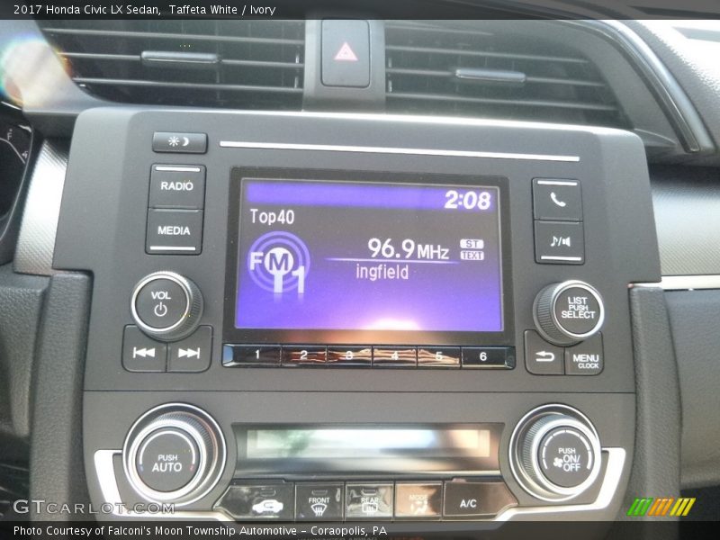 Taffeta White / Ivory 2017 Honda Civic LX Sedan