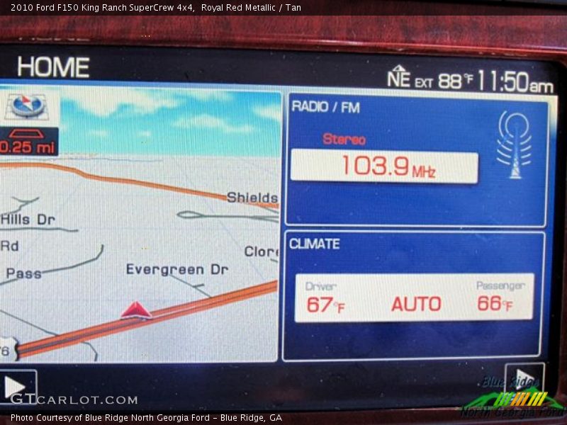 Royal Red Metallic / Tan 2010 Ford F150 King Ranch SuperCrew 4x4