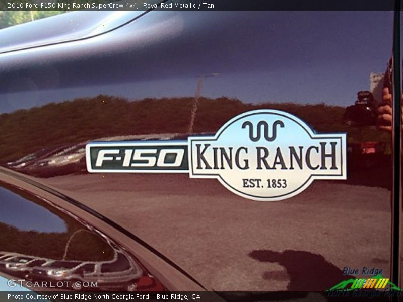 Royal Red Metallic / Tan 2010 Ford F150 King Ranch SuperCrew 4x4