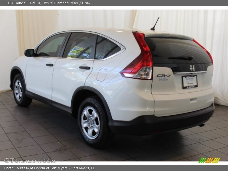 White Diamond Pearl / Gray 2014 Honda CR-V LX