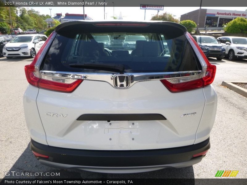 White Diamond Pearl / Ivory 2017 Honda CR-V LX AWD