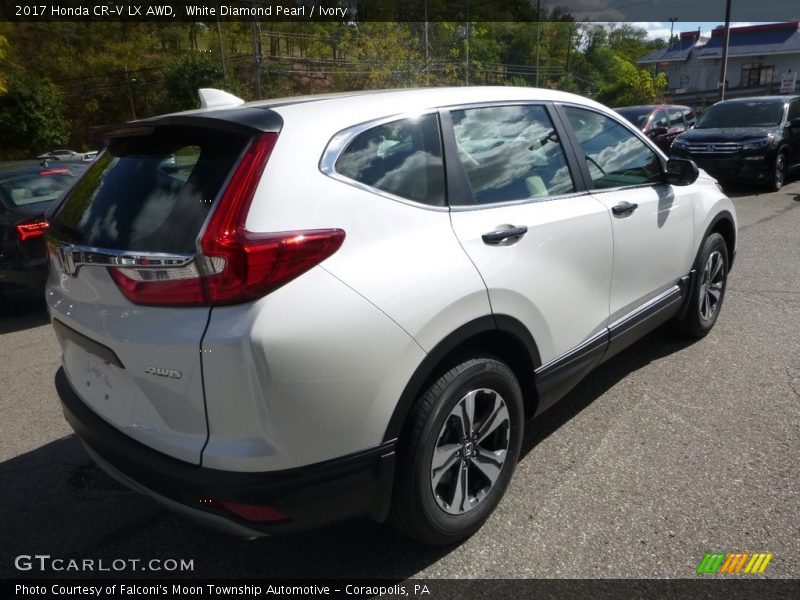 White Diamond Pearl / Ivory 2017 Honda CR-V LX AWD