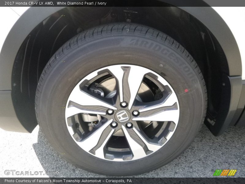 White Diamond Pearl / Ivory 2017 Honda CR-V LX AWD