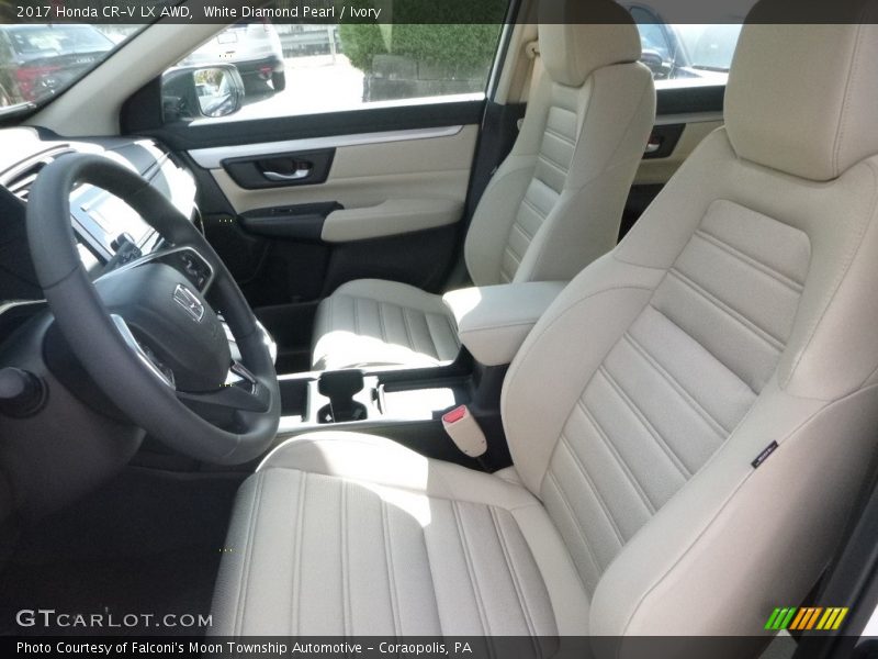 White Diamond Pearl / Ivory 2017 Honda CR-V LX AWD
