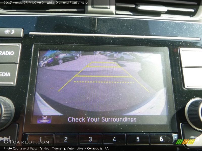 White Diamond Pearl / Ivory 2017 Honda CR-V LX AWD