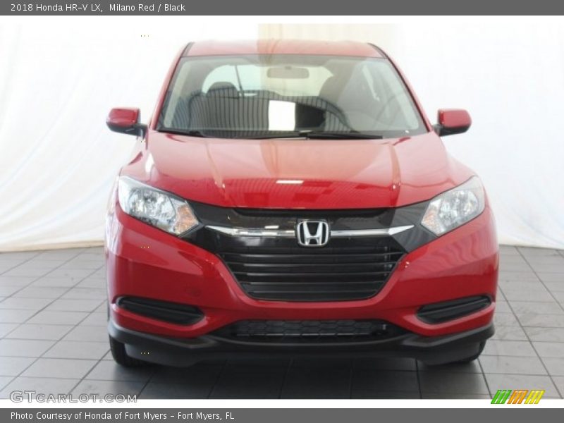 Milano Red / Black 2018 Honda HR-V LX