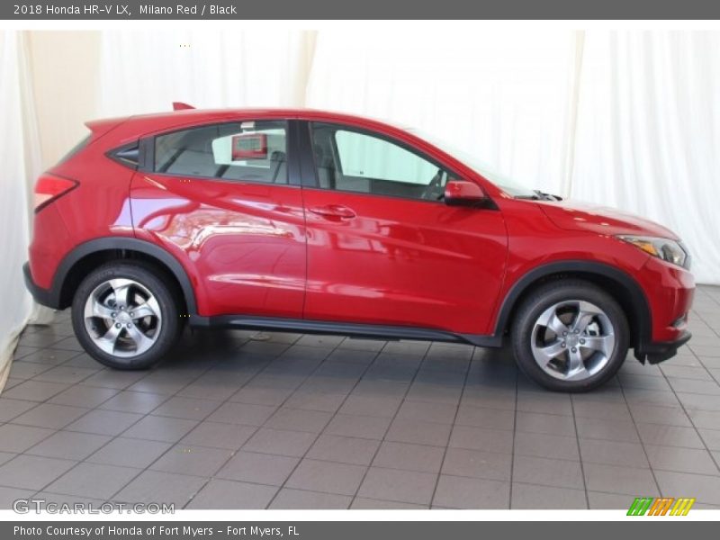 Milano Red / Black 2018 Honda HR-V LX