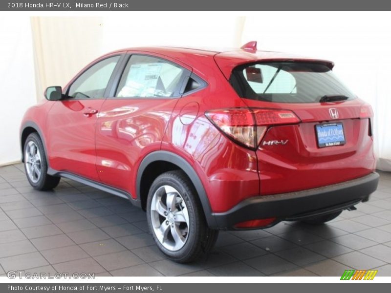 Milano Red / Black 2018 Honda HR-V LX