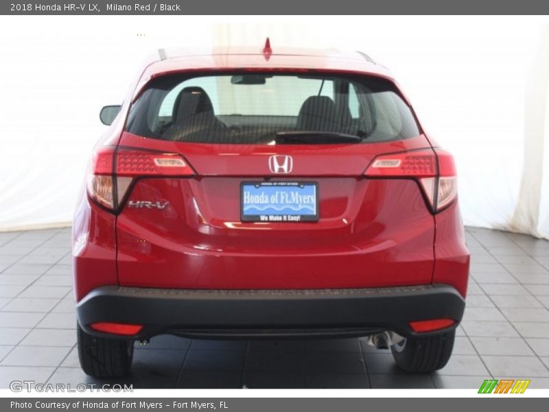Milano Red / Black 2018 Honda HR-V LX