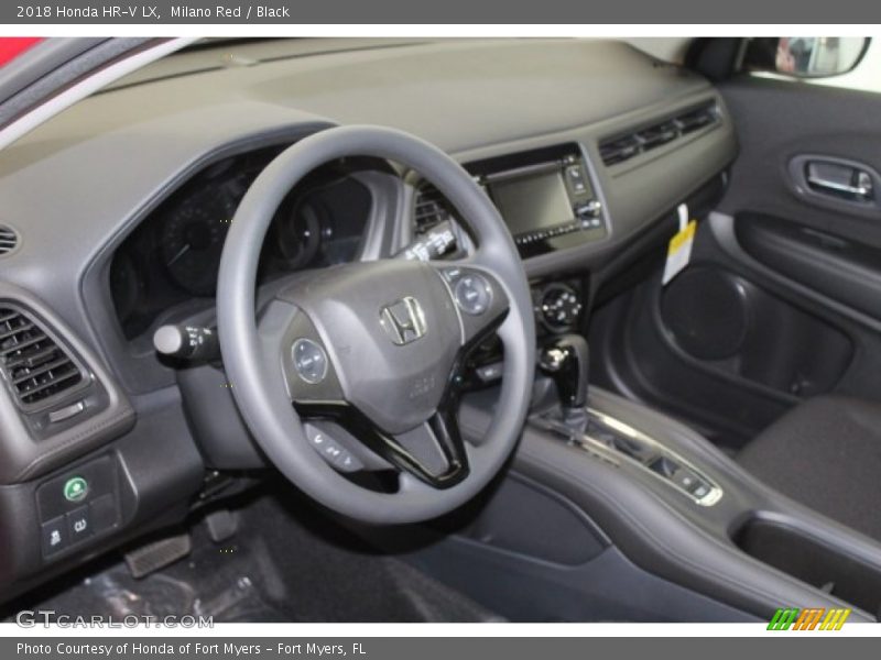 Milano Red / Black 2018 Honda HR-V LX