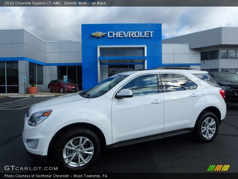 Summit White / Jet Black 2016 Chevrolet Equinox LT AWD