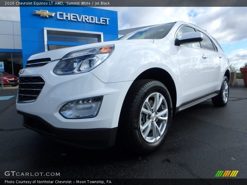 Summit White / Jet Black 2016 Chevrolet Equinox LT AWD