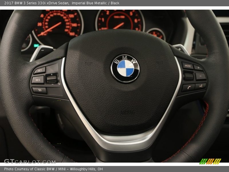 Imperial Blue Metallic / Black 2017 BMW 3 Series 330i xDrive Sedan