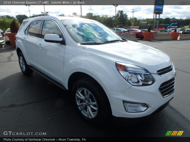 Summit White / Jet Black 2016 Chevrolet Equinox LT AWD